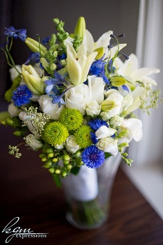 bridal bouquet closeup